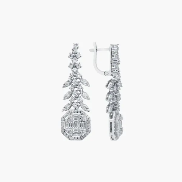 0.54 Carat Diamond Earrings