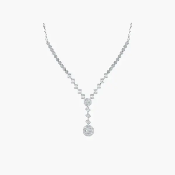 1.65 Carat Diamond Drop Necklace