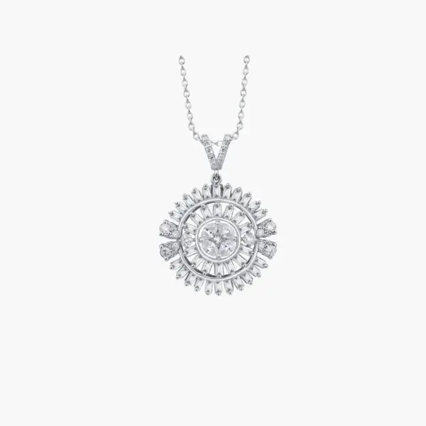 0.23 Carat Radiant Diamond Necklace