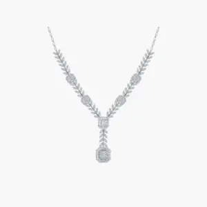 1.01 Carat Radiant Laurel Necklace