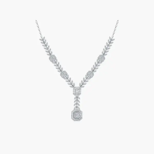 1.01 Carat Radiant Laurel Necklace