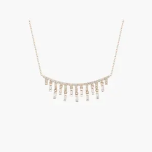 0.34 Carat Diamond Golden Necklace