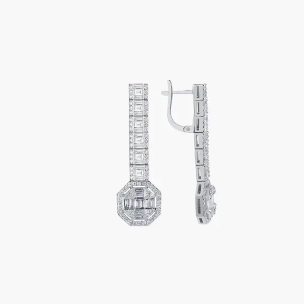 1.85 Carat Diamond Earrings