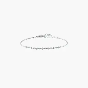 0.14 Carat Diamond Marquise Chain Bracelet