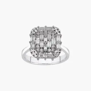 0.12 Carat Diamond Cluster Ring