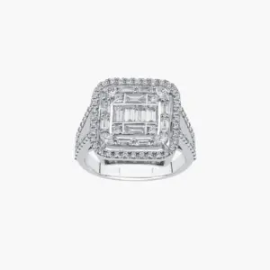 0.49 Carat Diamond Baguette Ring