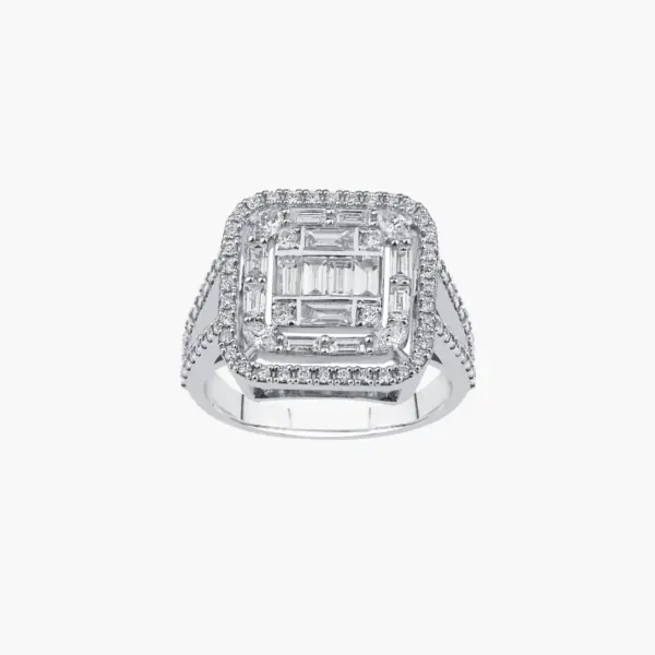 0.49 Carat Diamond Baguette Ring