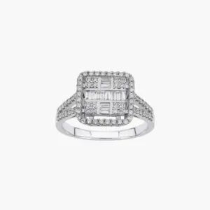 0.45 Carat Diamond Cluster Ring