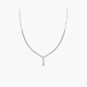 2.00 Carat Diamond Floral Necklace