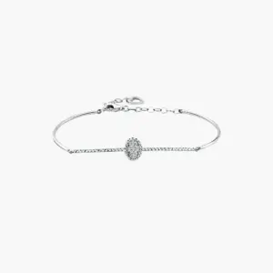 0.07 Carat Diamond Luminous Oval Spark Bracelet