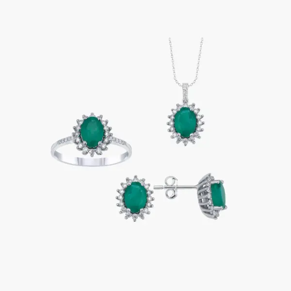 Green and Glam Diamond Set