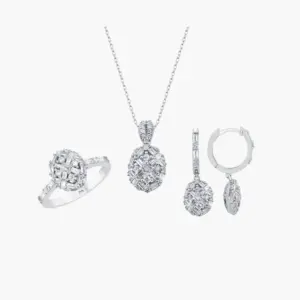 Elegant Diamond Trio Set