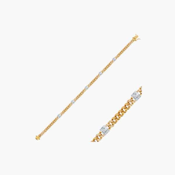 0.29 Carat Diamond Chain Bracelet