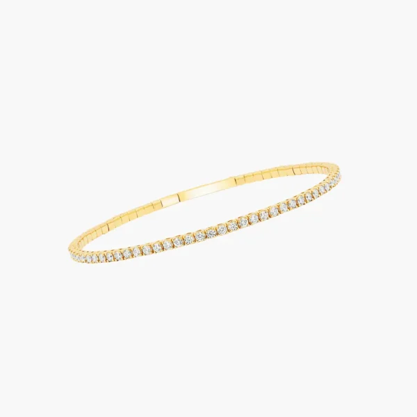 Golden Radiance 1.90 Carat Diamond Tennis Bracelet