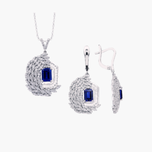 Sapphire and Diamond Jewellery Set