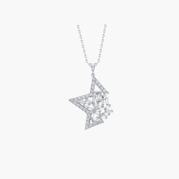 1.68 Carat Shimmering Starburst Necklace