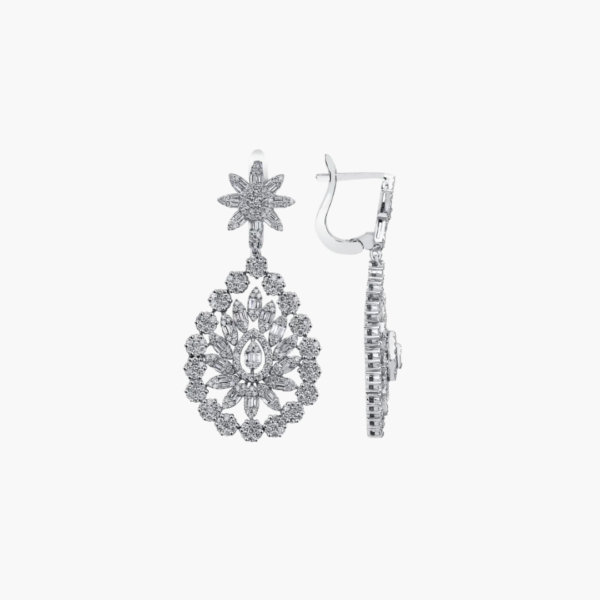 2.30 Carat Dazzling Diamond Drop Earrings