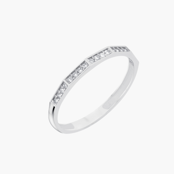 0.14 Carat Shimmering Steps Diamond Ring