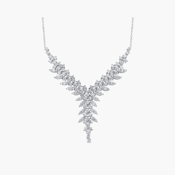 3.02 Carat Diamond Cascade Necklace