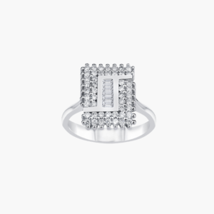 0.52 Carat Geometric Diamond Ring