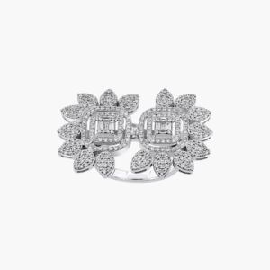 0.95 Carat Floral Diamond Ring