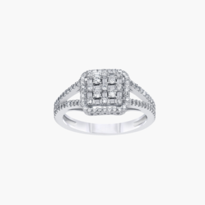 0.48 Carat Split Shank Diamond Ring