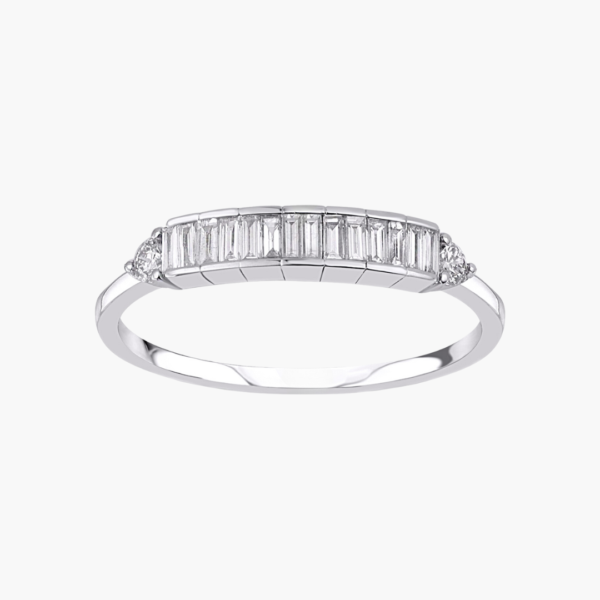 0.24 Carat Diamond Line Ring